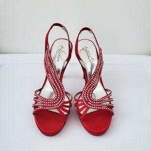 BRAND NEW Metaphor Zoey Strappy Embellished Heels